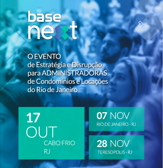 gabimizarela's tweet photo. E aí, ta sabendo do evento Base Next, exclusivo para o mercado de administração de condomínios e locações no estado do Rio? Dá uma olhada no link https://t.co/3ywdYmjTb2, #mercadoimobiliario #basenext #basesoftware https://t.co/8tBk5EvFe4