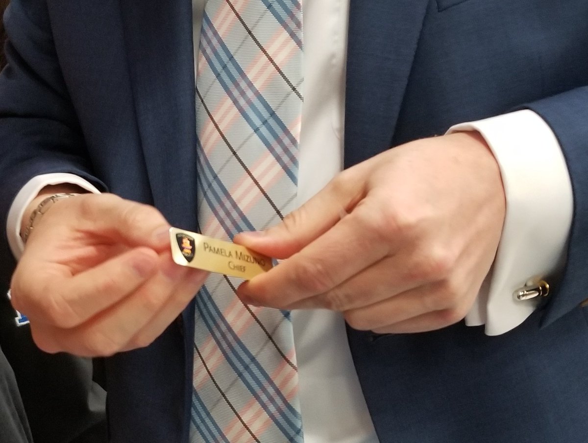 A pround and exciting morning for our service as Mayor <a href="/drewdilkens/">Mayor Drew Dilkens</a> formally announced Chief Pam Mizuno as Windsor's newest Chief and the first female Chief of Police for the Windsor Police Service. 
Congratulations <a href="/PamMizuno/">Pam Mizuno</a> !