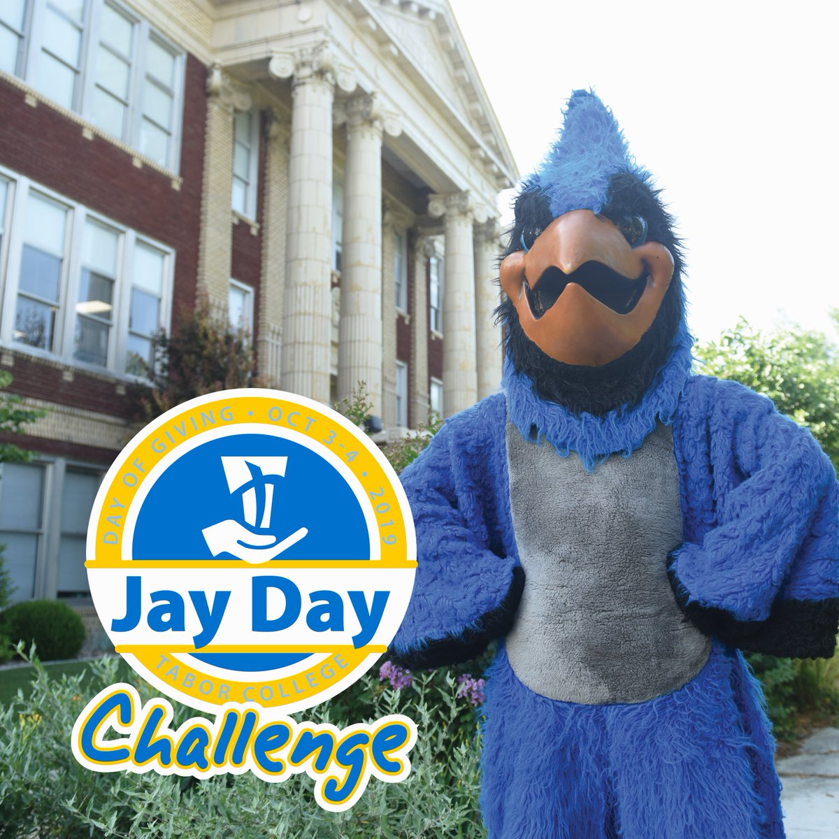 Goooood morning Bluejays! It's Jay Day! Thank you to the many people who have generously given so far! We are getting closer to our goal of $80,000! We are looking for 100 donors of any size to join us! Donate at tabor.edu/jayday or by texting 'jayday' 555888 #taborjayday