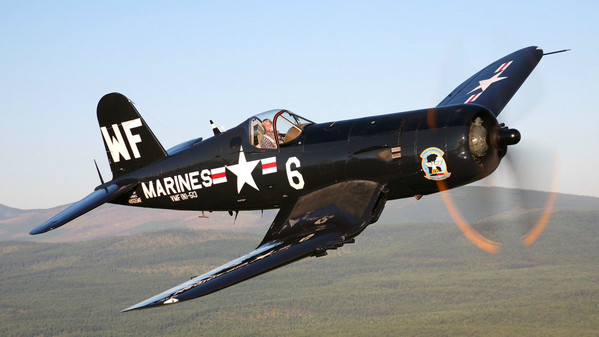 MsstateAviation's tweet image. The Vought Corsair was designed and operated as a carrier-based aircraft, and entered service in large numbers with the U.S. Navy in late 1944 and early 1945. It quickly became one of the most capable carrier-based fighter-bombers of World War II. #msstate #marines #aviation