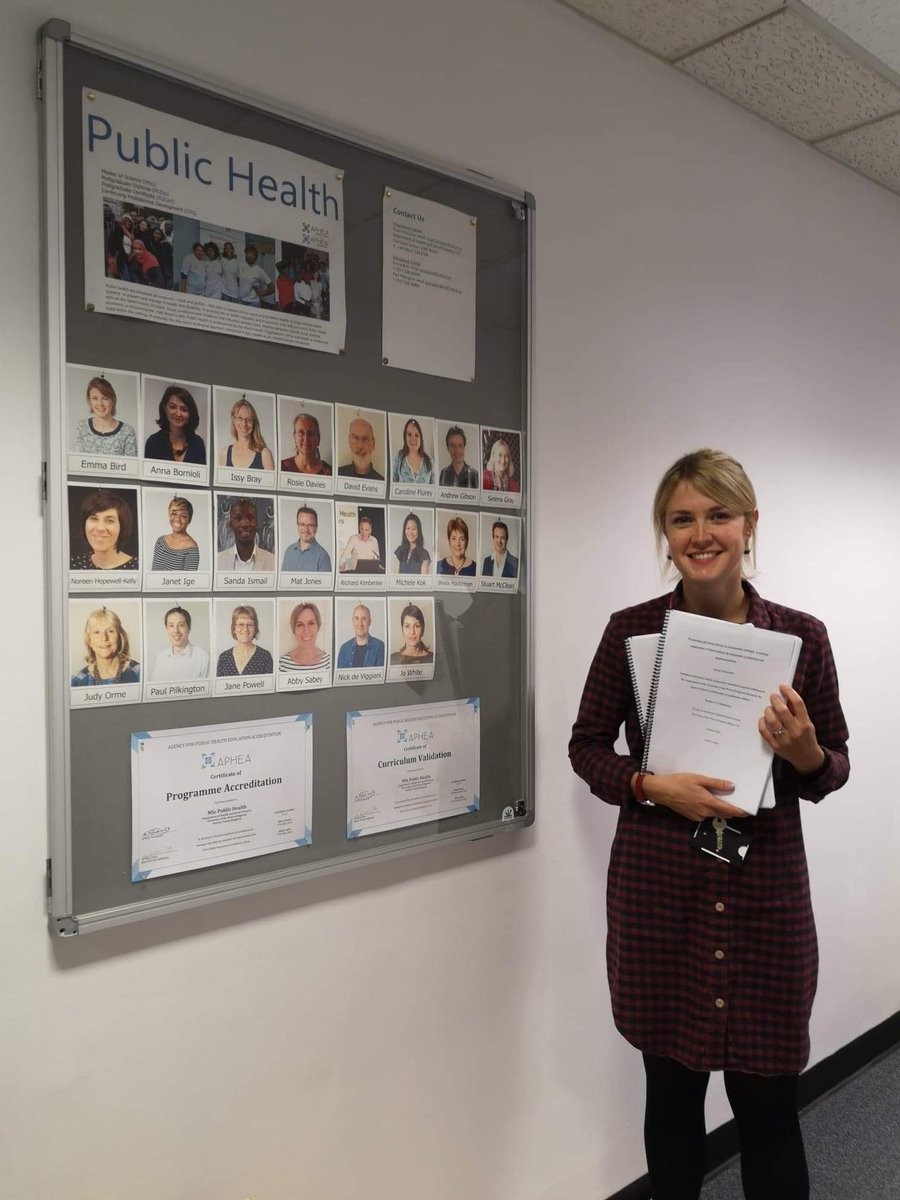 PublicHealthUWE's tweet photo. Our own Emma Bird is delighted to have today submitted her doctoral thesis, focused on community-based #physicalactivity #intervention development, evaluation and implementation🚶‍♀️💃🕺🚴‍♂️ Thanks to supervisory team @DrAmySlater Dr Issy Bray &amp; @NicolaMarie for all of their support🙂 https://t.co/gCdCs6miYJ