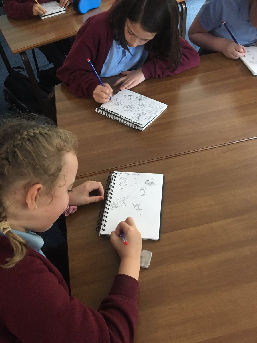 HartfordmanorY5's tweet photo. We have been exploring ‘World Space Week’ and creating our own pieces of art. 🖼 🌍 #HMScience https://t.co/7AJn9BiFZI