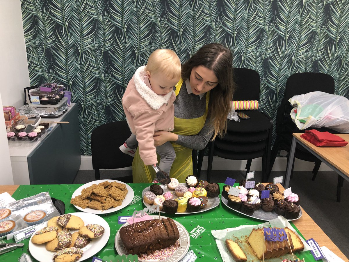 earlyprogress's tweet photo. Lots of cake eaten to when we hosted Rupert's Day Nursery's @macmillancancer coffee morning. #Manchester #fundraiser https://t.co/pyzlyffjOB