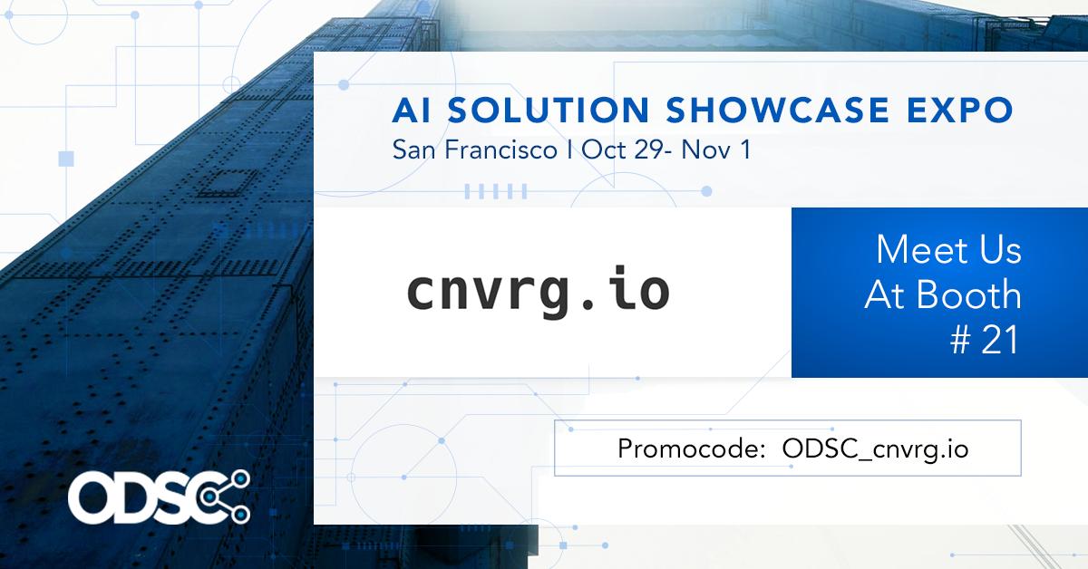 cnvrg.io will showcase at @odsc West 2019 in San Francisco Oct 30th - Oct 31st, meet our team of experts on booth #21.

Use ODSC_cnvrg.io promo code to get an extra 10% off the current discount at odsc.com. #ODSCWest #DataScience