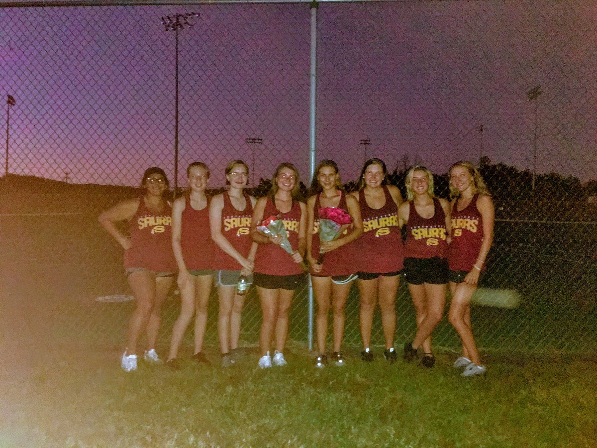 SauraPride's tweet photo. Saura Tennis Senior Night!!  Congratulations Maggie and Kayla!  You will be missed!! https://t.co/e7nxUMxaJC