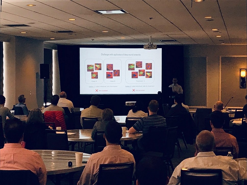 SLAS (@slas_org) on Twitter photo Oren Kraus of <a href="/PhenomicAI/">Phenomic AI</a> discussing the finer points of machine learning via image analysis to enhance phenotypic drug screens. #SLAS_AI Oren Kraus of <a href="/PhenomicAI/">Phenomic AI</a> discussing the finer points of machine learning via image analysis to enhance phenotypic drug screens. #SLAS_AI