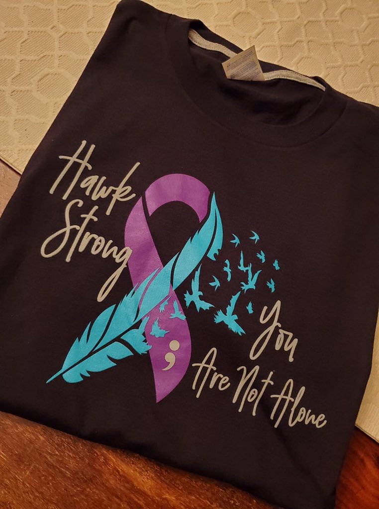 Game Day today!!  We will have shirts available for sale $20 each.  All Proceeds will go to Team Gianna💜& the American Foundation for Suicide Prevention. #hawkstrong #afspnm #StopSuicide #teamgianna #volcanovistafootball