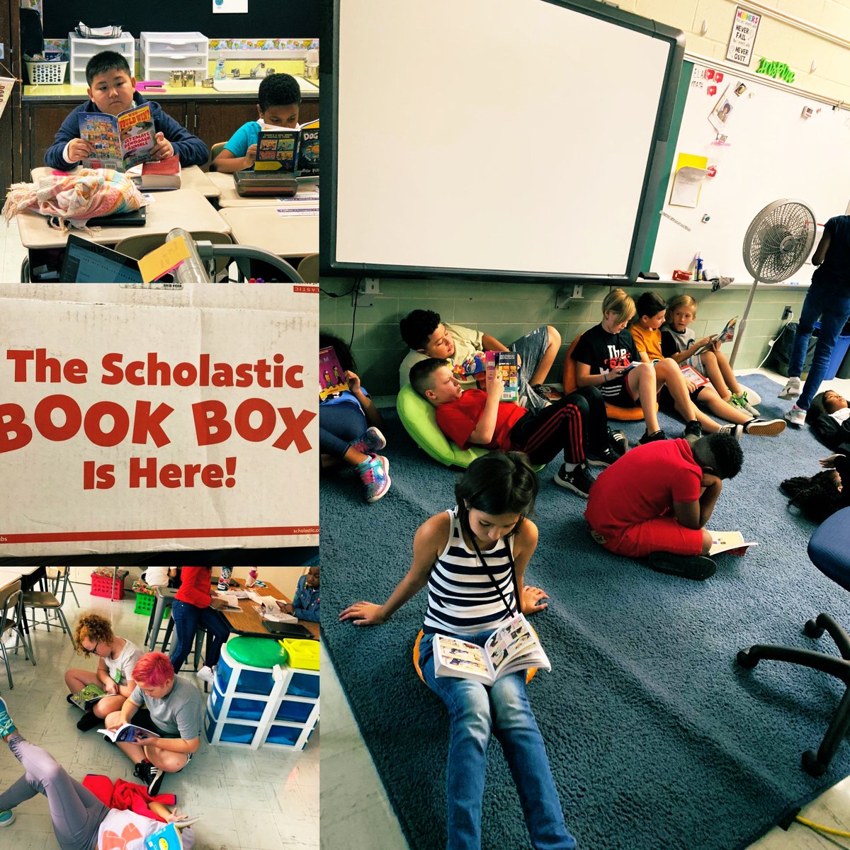 I’ve never had kids so excited for new books to arrive! They begged for reading time! #readingrocks <a href="/Scholastic/">Scholastic</a> <a href="/SenecaElem/">Seneca Elementary</a> <a href="/BaltCoPS/">Baltimore County Public Schools</a>