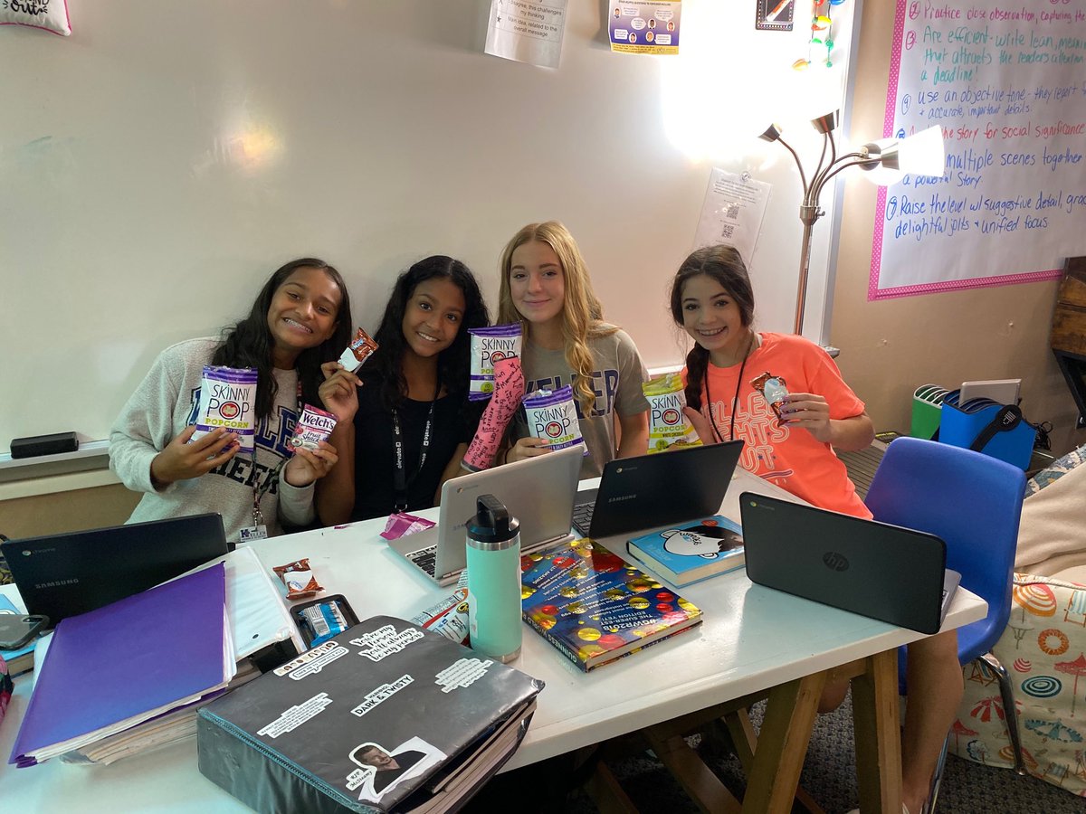 mccorkle_sandra's tweet photo. Publishing Party 1st Period! @KMS_Comanches @kisdlit #msuos https://t.co/up7QpMlJby