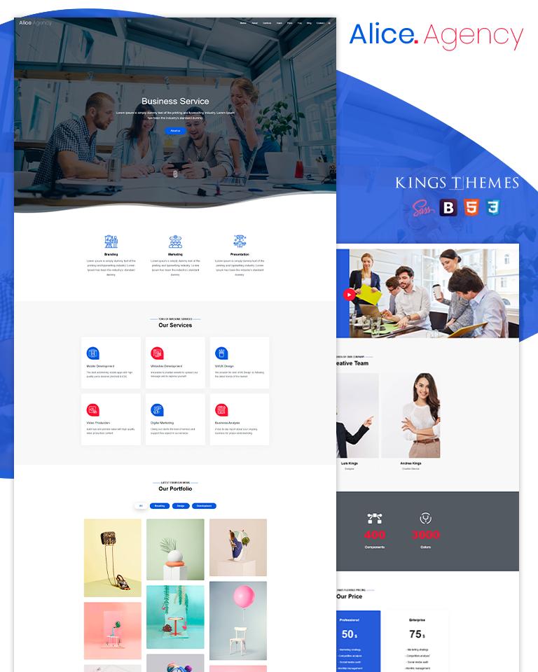Alice Agency- is a page based business / agency / startup model.  It is a simple, smart and clean design one page template.

templatemonster.com/landing-page-t…

#themes #landingpage #Website  #templates  #portfolio  #agency #marketing #creative

<a href="/templatemonster/">TemplateMonster</a> <a href="/EyreEllen/">temporary closed</a>