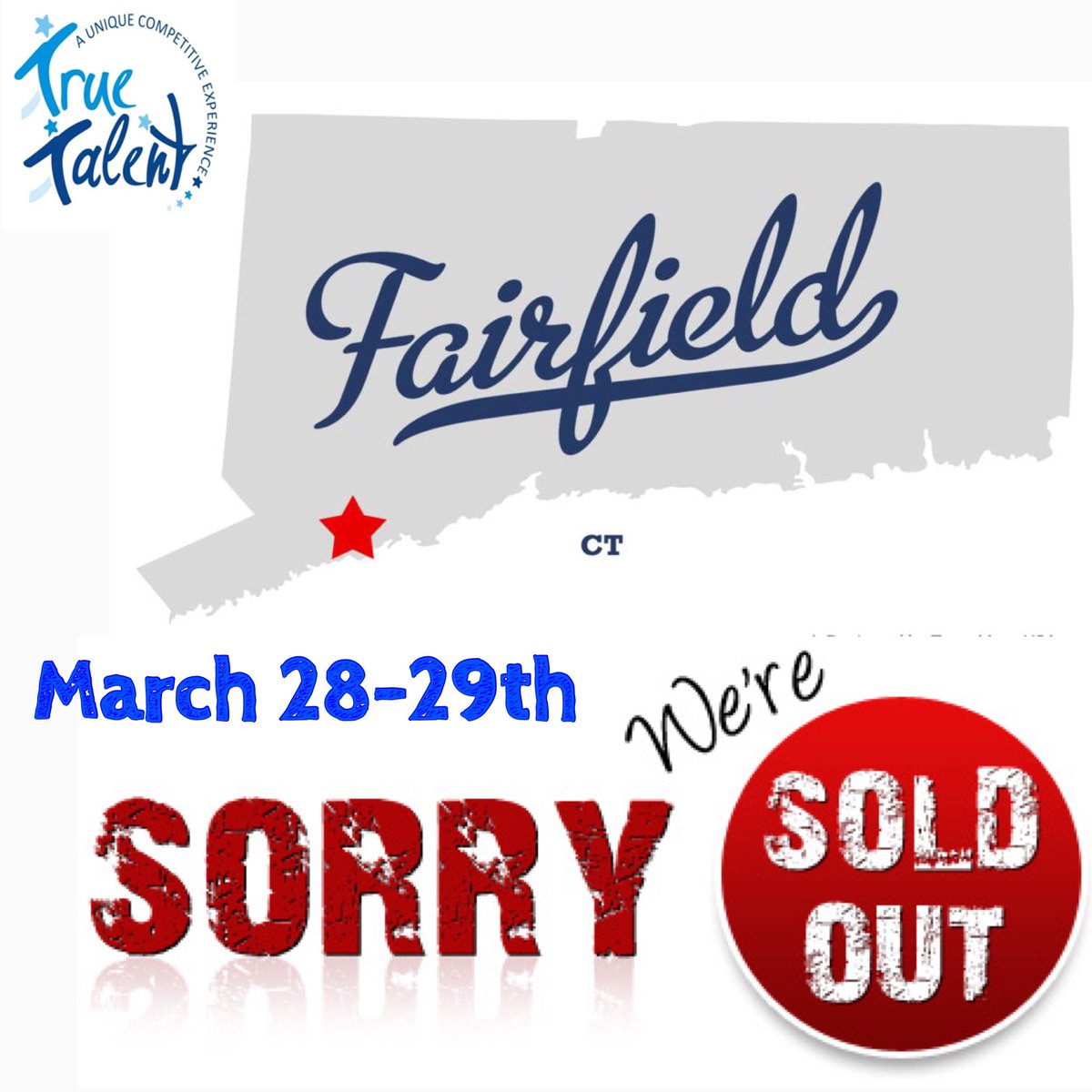 TrueTalentdance's tweet photo. Manahawkin and Fairfield are sold out! Thank you for choosing us we can’t wait to watch you shine on our stage! #truetalent3 https://t.co/8HYQHy30hS