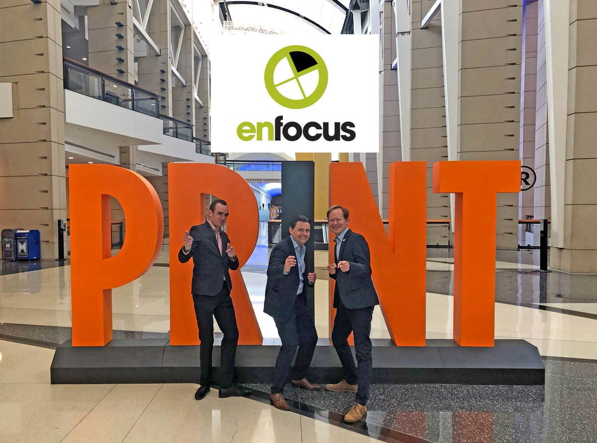 EnfocusSW's tweet photo. The #Enfocus Print Mafia is ready for day 2! #Print19 #Chicago - booth 327 #BeInspired #TrueAutomation https://t.co/9l9Pz2HbRv