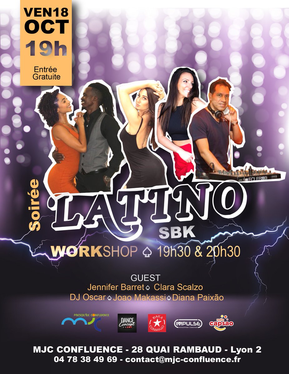 Soirée Latino - BSK - Vendredi 18 octobre à 19h, tu viens ?