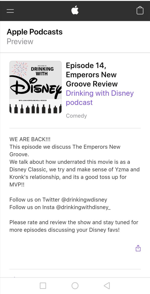 drinkingwdisney's tweet photo. Catch up on our latest episode, The Emperor's New Groove!!!

#disney #drinkingwithdisney #PodernFamily #emperorsnewgroove #MovieReview #Kuzco https://t.co/h2doGnSAeW