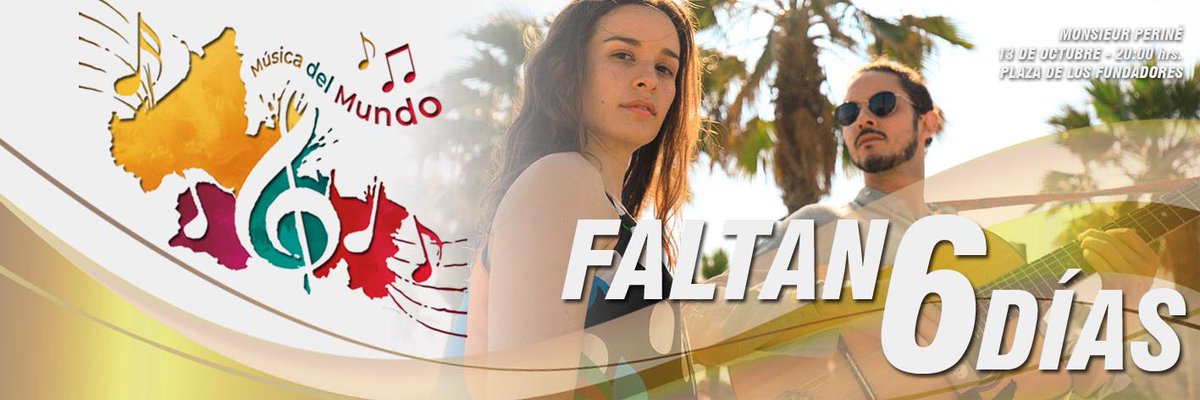 festivalsanluis's tweet photo. 🇲🇽 🇨🇦 🇨🇴 ¡EN 6 DÍAS ESTÁ DE REGRESO! 🇦🇷 🇨🇺 🇪🇨
El baile, la música y la alegría de octubre regresan a nuestras calles con la XIX edición del #FSLP2019. ¡Todos estamos invitados a disfrutar con #LaMúsicaDelMundo!
#FestivalDeSanLuis
#CulturaViva
#SLP https://t.co/KDVnYBdJtB