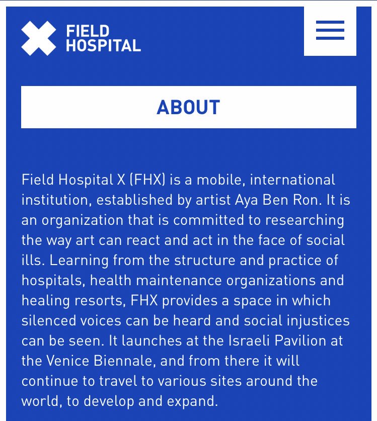 So, so, so, SO cool that Joon went to Field Hospital at the Biennale.
