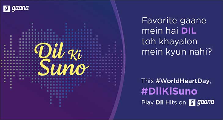 DentsuCRTV's tweet image. On World Heart Day @IsobarIndia partnered with @gaana to launch the #DilKiSuno playlist that drops a melodic reminder through songs of the heart @e4monline 

exchange4media.com/industry-brief…