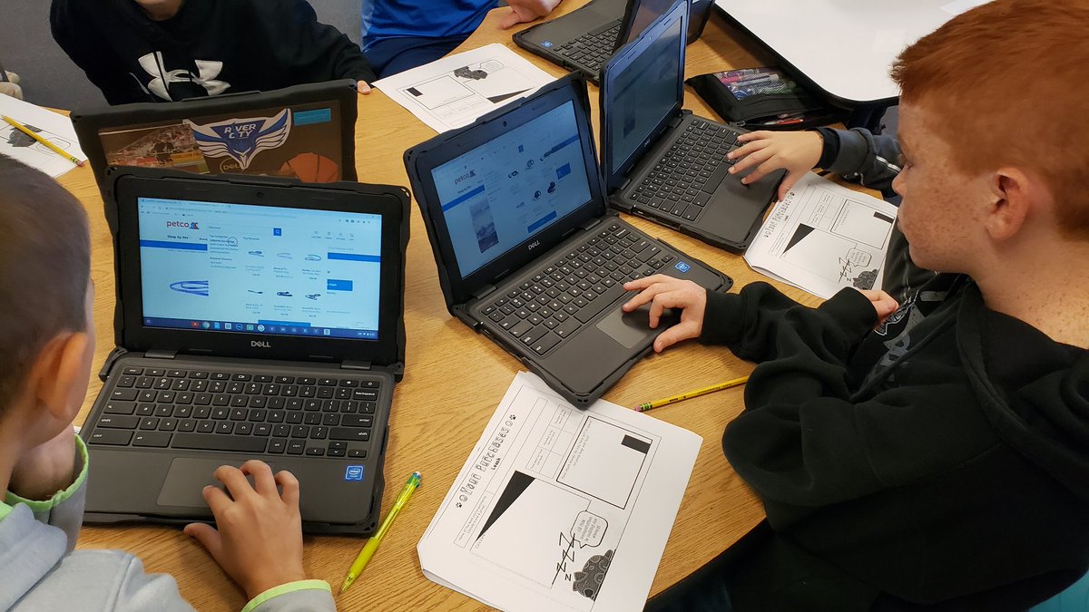 MrsEickman11's tweet photo. Putting math into real life. 5th graders using adding and subtracting decimals to create a one month pet budget. https://t.co/sWA5MiHT7M