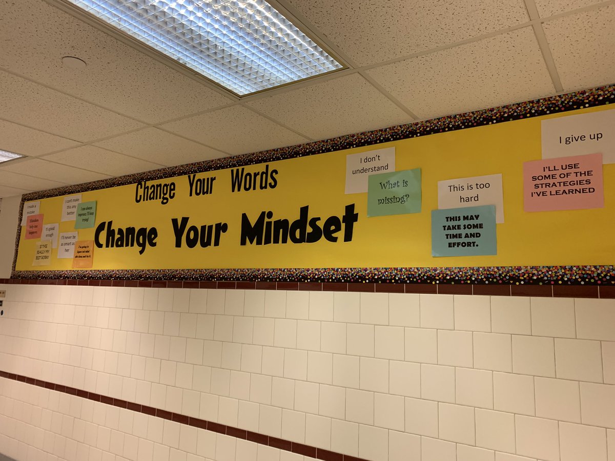 Change Your Words, Change Your Mindset... We are learning to have a growth mindset this year in the Reading Lab! #growthmindset <a href="/CBColdSpringES/">CS Elementary</a>