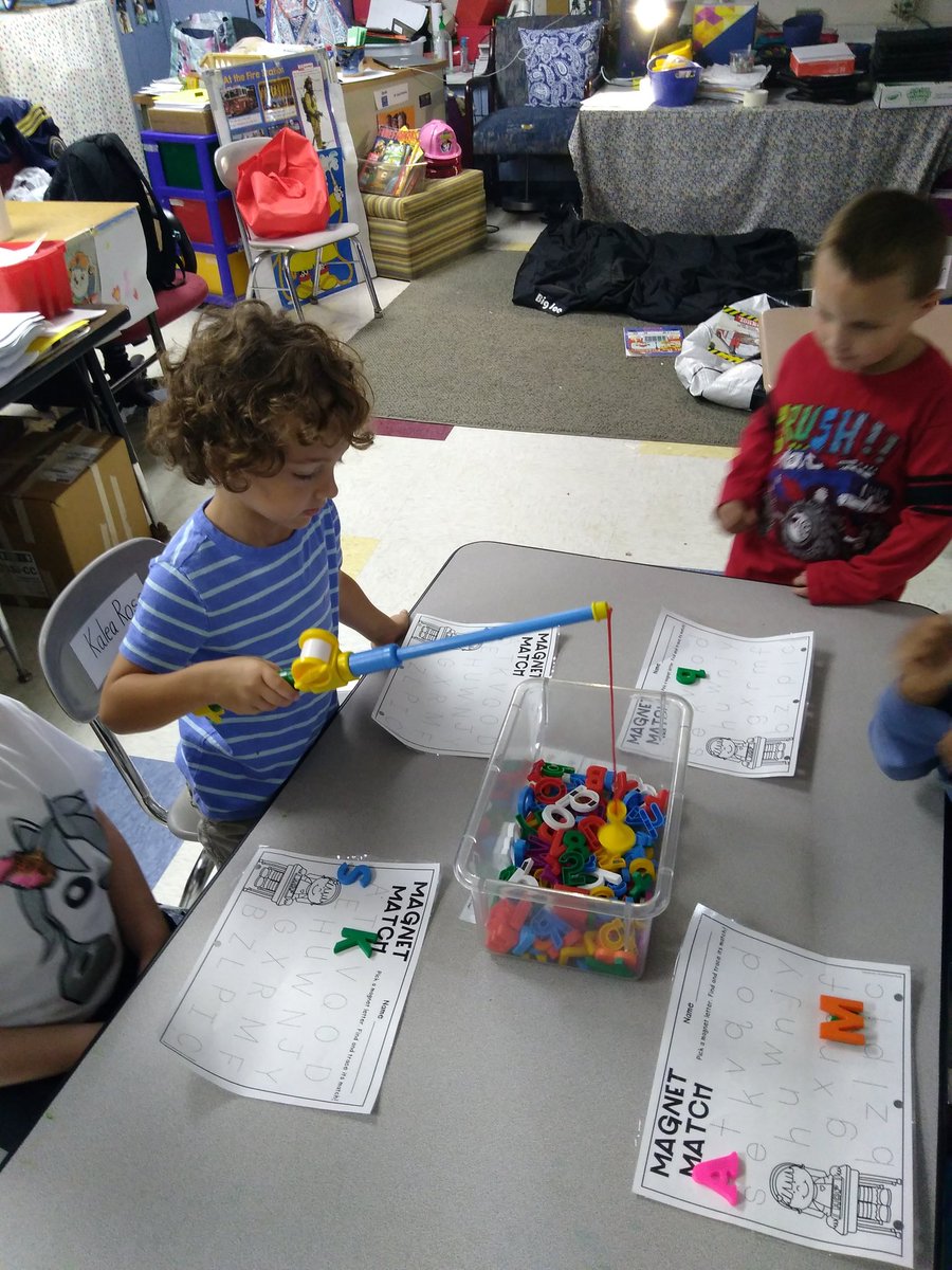 KelliBatten1's tweet photo. A new morning center brings a lot of excitement!!π€ Ff is for fishing #fishingforletters #lettermatch #cddolphins https://t.co/aOFBFPuuYG