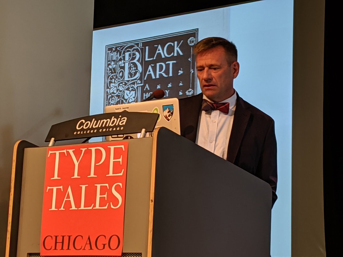 : Steve Matteson shows the early life and work of Frederic Goudy . . . In Chicago. #TypeTalesChicago