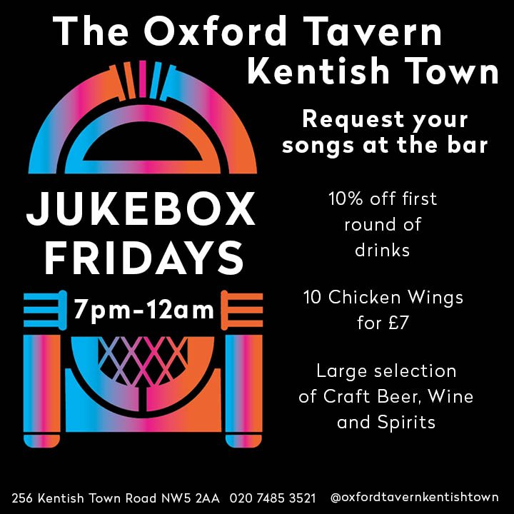 Jukebox Friday starts tonight! Grab 10 Chicken Wings for 7 quid as well. #chickenwings #fridaysinlondon