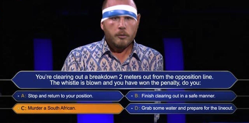 smnbss's tweet photo. Sometimes you pick the wrong answer.
The man must be desperate enough right now. Give him a break!
#RSAvITA #RWC2019
#lovotti https://t.co/P6y5okPAYp
