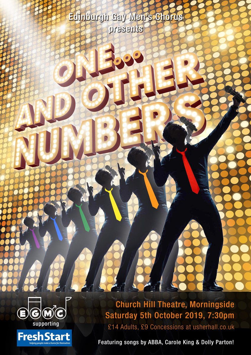 EdGayMensChorus's tweet photo. Only one day to go! 
A limited amount of tickets are available by the door so don’t worry if you haven’t got yours. 
see you all on Saturday 5th of Oct at 7.30pm at the Churchill Theatre! 🎹🎤
#OneAndOtherNumbers #ChurchillTheatre #EGMC https://t.co/T9szuSb027