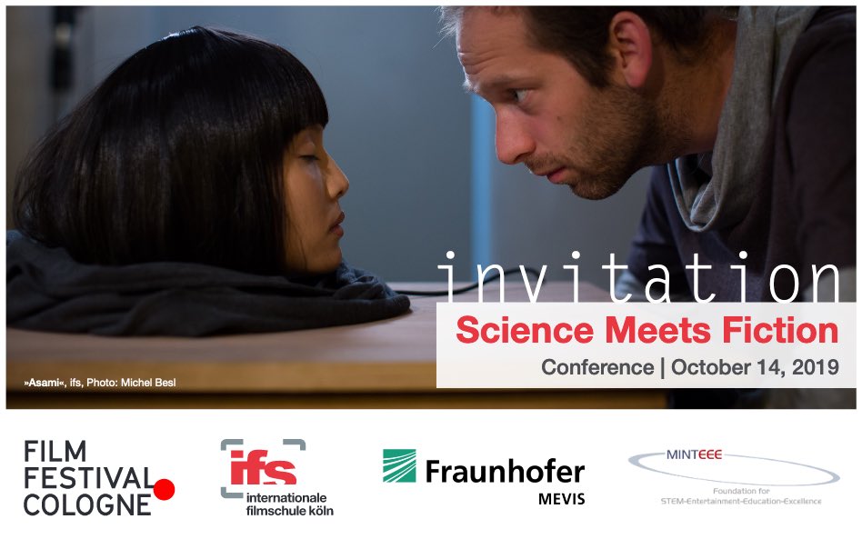 FraunhoferMEVIS's tweet photo. #Science meets #fiction: Symposium “#AI in Fiction and Reality” by #ifsköln, MEVIS, and @StiftungMINTEEE on Oct 14 in #Cologne https://t.co/ZFs9HxTtLa
Registration open until Oct 7
#ffcgn #ScienceMeetsFiction #AI #DigitalMedicineLab #STEAM #screenwriting #whatsnext https://t.co/gRXXAm8YrW