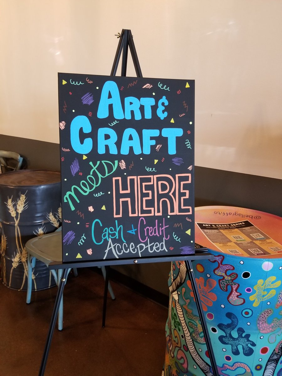 DazedStudioHTX's tweet photo. Who is ready to get their paint on? We're @thistledraft ready to help you live your best painting life! $25 for the class BUT you get $5 off if you order coffee or a pastry! #MakeArtDrinkCraft #NoFearArt https://t.co/7AfySDMzTQ
