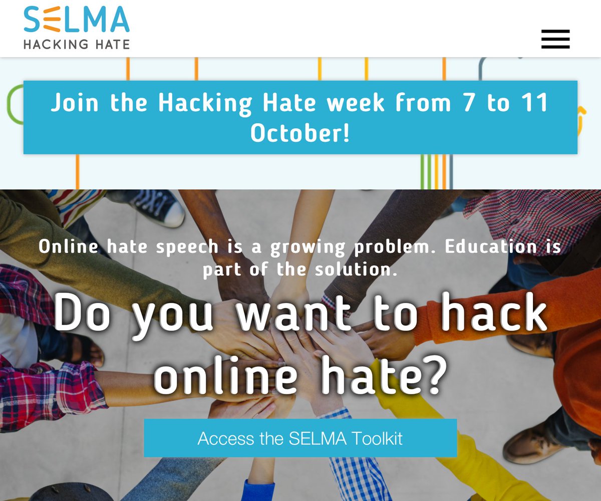 FSM_de's tweet photo. Zur #HackingHateWeek starten @klicksafe und #SELMA_eu eine Mitmachaktion bei der sich Heranwachsende mit kleinen Alltagsaktionen für ein positives Miteinander einsetzen können.
https://t.co/cl1zGIlT27
#HateSpeech im Unterricht behandeln: https://t.co/PUaVXfapcc #Medienbildung https://t.co/Jm08FSeMWI