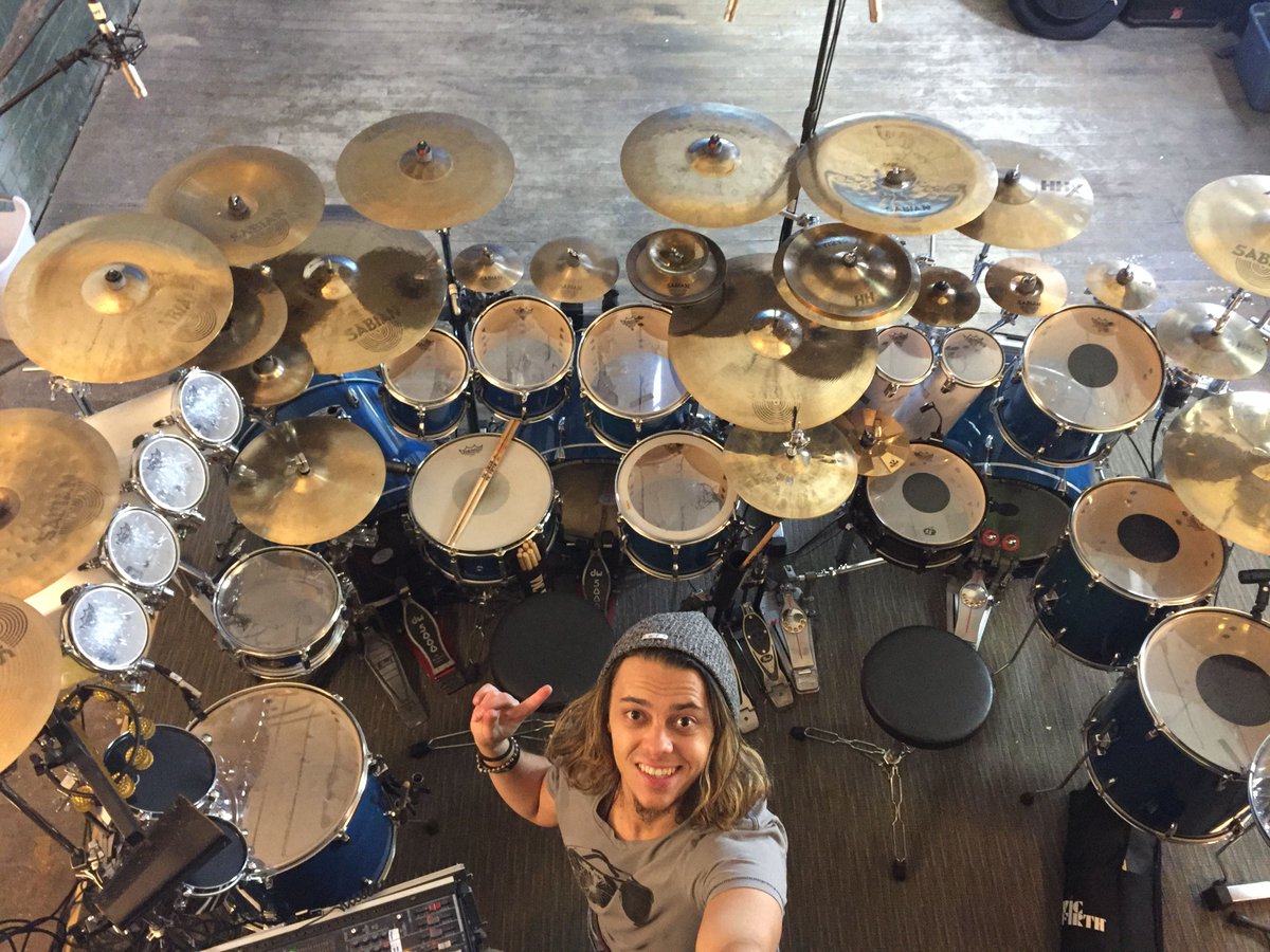 SABIAN_UK's tweet photo. Check out Tony Franco's kit. How happy would you be if you had this setup? https://t.co/bQFn97mfaD
