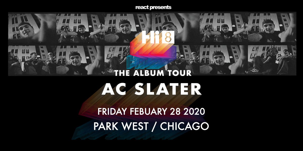 reactpresents's tweet photo. ⚡⚡ ON SALE NOW || @djacslater #Hi8 Tour at @ParkWestChicago on Friday, Feb 28th. Jump on these tickets now bc this will sell out!
🎟️: https://t.co/Fb1RX1LEWY
#reactpresents #parkwestchicago #acslater #nightbass #basshouse #chicago #chicagoparty https://t.co/cnTHJXjZvl