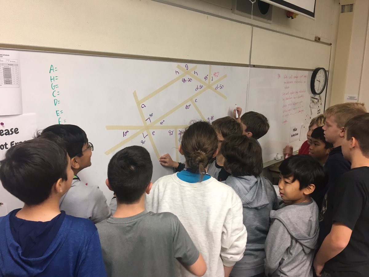L_Web14's tweet image. Getting kids to collaborate and apply their thinking! Thanks @MrPRichey for a great time in Pre-Algebra! @ChurchvilleD205 #igniteD205