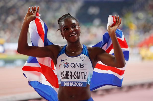 ffaccounting's tweet photo. We ❤️ Dina Asher Smith! 🥇#Gold #TeamGB #Womeninsport #Hero #WorldChamp #WorldNumber1 #Doha2019 #IAAF https://t.co/iFyhCRGDxO