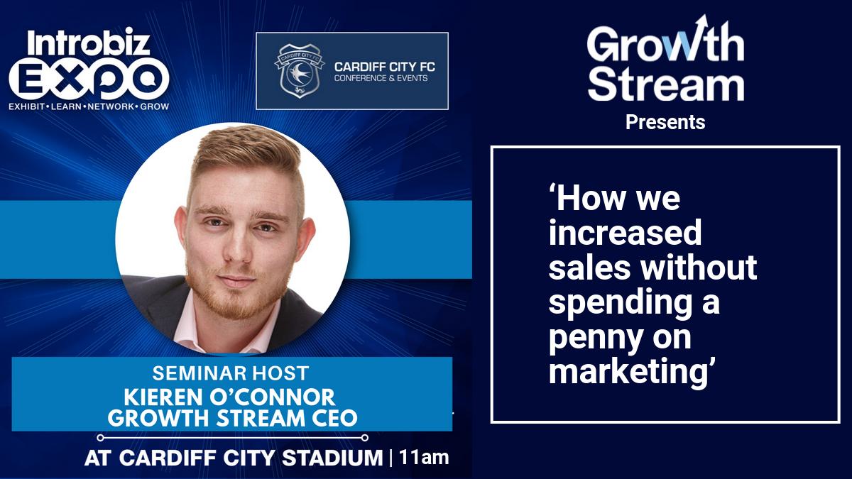 IntrobizExpo's tweet photo. Come &amp; learn the essential sales skills,strategies &amp; techniques to sell just about anything! This FREE seminar will provide you with the proven sales strategies to help you grow your business. For more info about Kieren O’Connor &amp; @GrowthStream visit https://t.co/XSBbKNHHRM https://t.co/BV9YoXN6D5