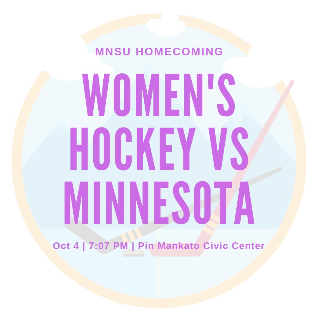 JSearsResHall's tweet image. Happy 5th day of Homecoming week! Come cheer on the Women's hockey team as they play Minnesota tonight at 7:07 PM! Go Mavs!