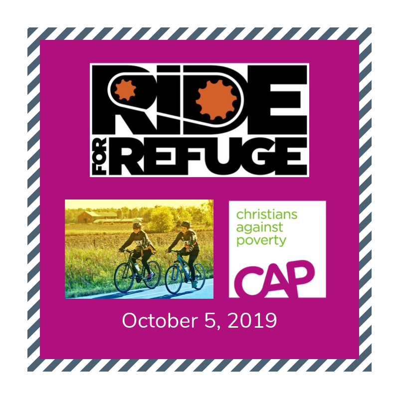 CAPinCanada's tweet photo. Ride for Refuge is tomorrow! 🚲
Walk or ride in your area.
It's a fun & practical way to support CAP! ✅
Support our riders: https://t.co/26IGga6Q7f
#CAPCanada #bike #walk #Ride19 https://t.co/CSINrJX1a4