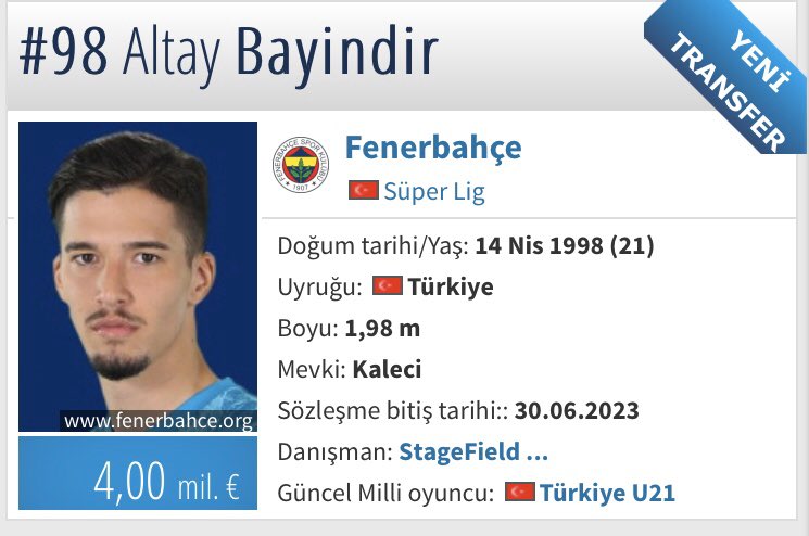 Santi En Twitter Alman Sitesi Transfermarkt Verileri Guncellenmis Vedat Muriqi 2 5 Milyon Dan 8 Milyon Altay Bayindir 600 Bin Dan 4 Milyon Ozan Tufan 1 5 Milyon Dan [ 494 x 745 Pixel ]