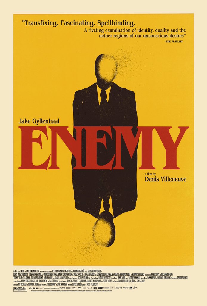 For my 5th film I go from the creeping madness of HOUR OF THE WOLF to Dennis Villeneuve’s ENEMY.