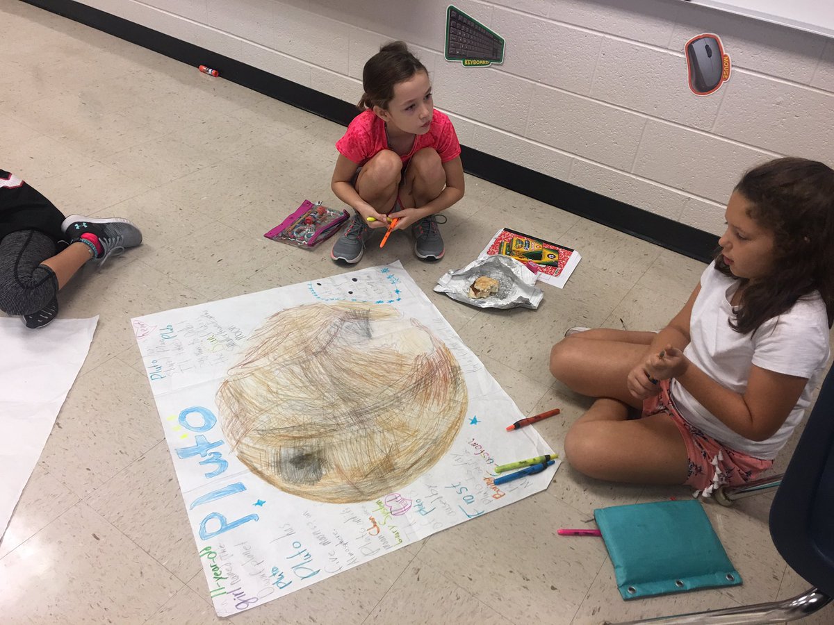 noura_soued's tweet photo. Wrapping up our Space Unit! Students trying to persuade their audience to buy a planet! Which one would sell first? We’ll see next week! @PickettsMillES @CobbSchools @AGlover4EDU https://t.co/4EWwtQ0CVH
