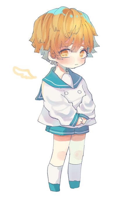 間宮さんがTwitterに投稿した我妻善逸(鬼滅の刃)のイラスト。