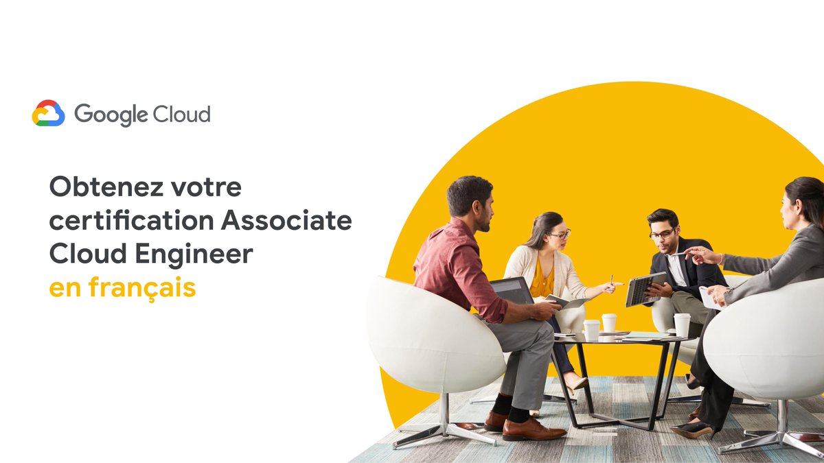 Google Cloud France (@googlecloud_fr) on Twitter photo À tous les Cloud Engineers français : inscrivez-vous aujourd’hui pour une formation <a href="/googlecloud/">Google Cloud</a> gratuite en 🇫🇷. Les 100 premiers à finir le training recevront un t-shirt exclusif et 20% de réduction sur la certification Associate Cloud Engineer → goo.gle/2ImgX4T À tous les Cloud Engineers français : inscrivez-vous aujourd’hui pour une formation <a href="/googlecloud/">Google Cloud</a> gratuite en 🇫🇷. Les 100 premiers à finir le training recevront un t-shirt exclusif et 20% de réduction sur la certification Associate Cloud Engineer → goo.gle/2ImgX4T