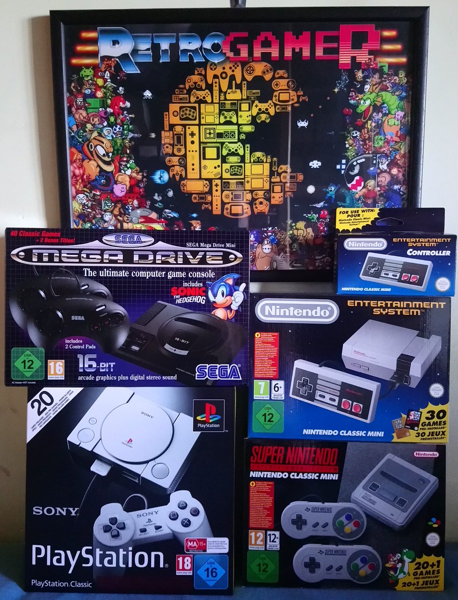 VideogameCave's tweet photo. ¿Por qué me gustarán tanto las miniconsolas? 🤔🤔

#NESclassicMini
#SNESclassicMini
#PlayStationClassic
#MegaDriveMini

#SEGA #SONY #Nintendo
#SegaMegaDriveMini
#SegaGenesisMini https://t.co/YVIyKs81p3