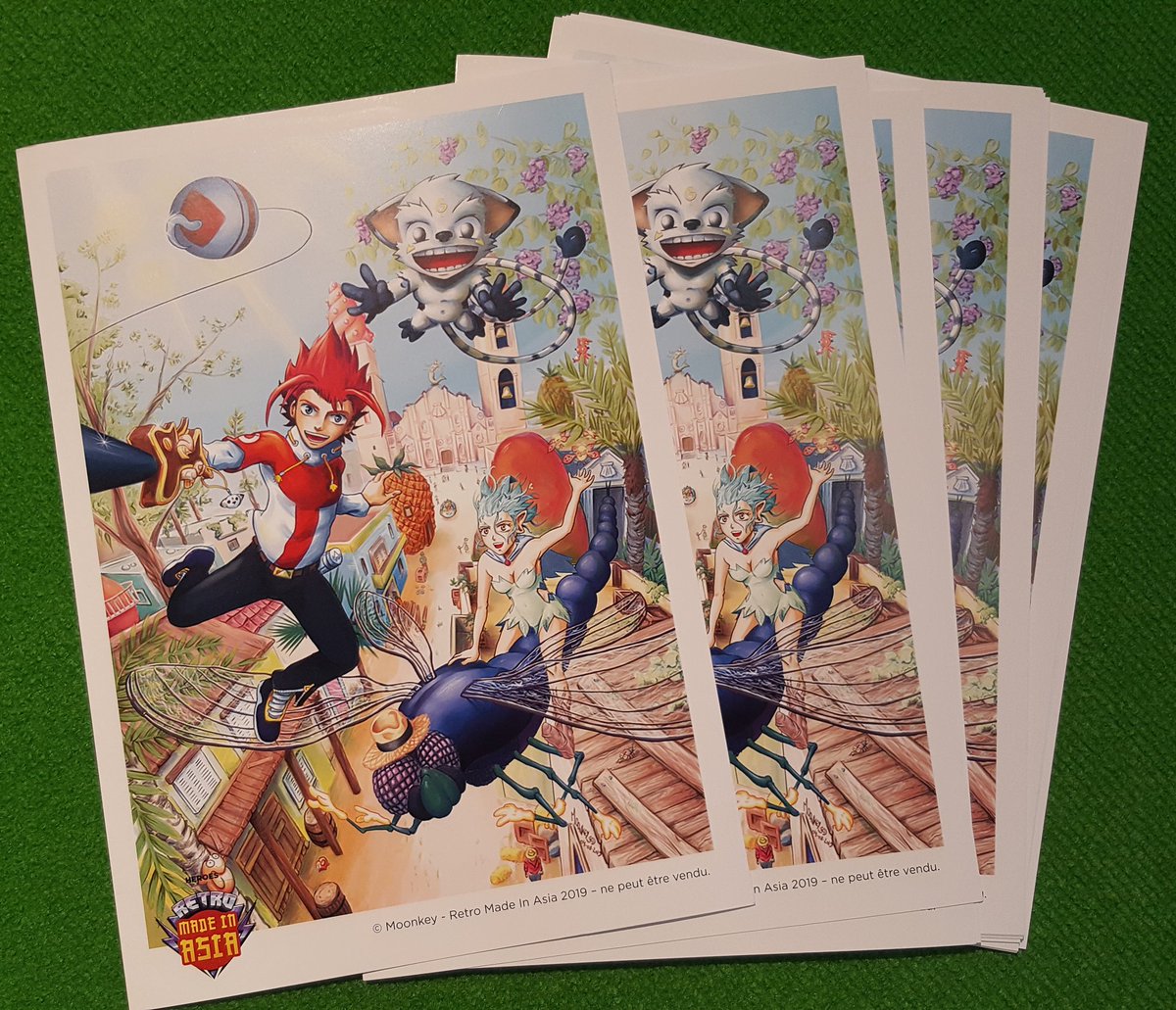 Moonkeypro's tweet photo. En partenariat avec la MIA, il y avait en exclusivité des ex-libris offert dévoilant certains personnages de mon prochain projet manga. 😎
Très gros succès pour les perso, et ça ça fait trèèès plaisir. ❤🤗🤗🤗❤
#mangafrançais #manga #retromadeinasia2019 https://t.co/6k658khHq6