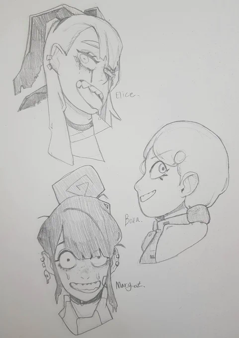 face doodles!!!
first one is mine ??
second one from @nodrasitechno_d 
third one from @skellyjacks1 