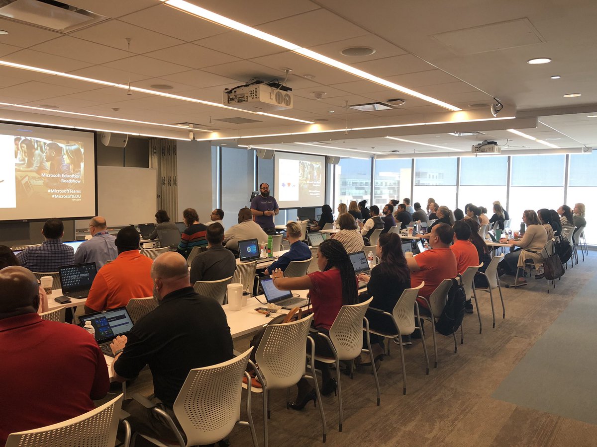 ChrisAkin's tweet photo. Last Day of our @MicrosoftTeams for Education Roadshow ends in the great city of Houston! If you missed it, don’t worry, we will be back!! #staytuned @jseghers @gwchandler @desireadaniels @thedougthompson @BethDann #wellbeback #microsoftedu #TeamsforEdu https://t.co/UN7Xr7aTbG