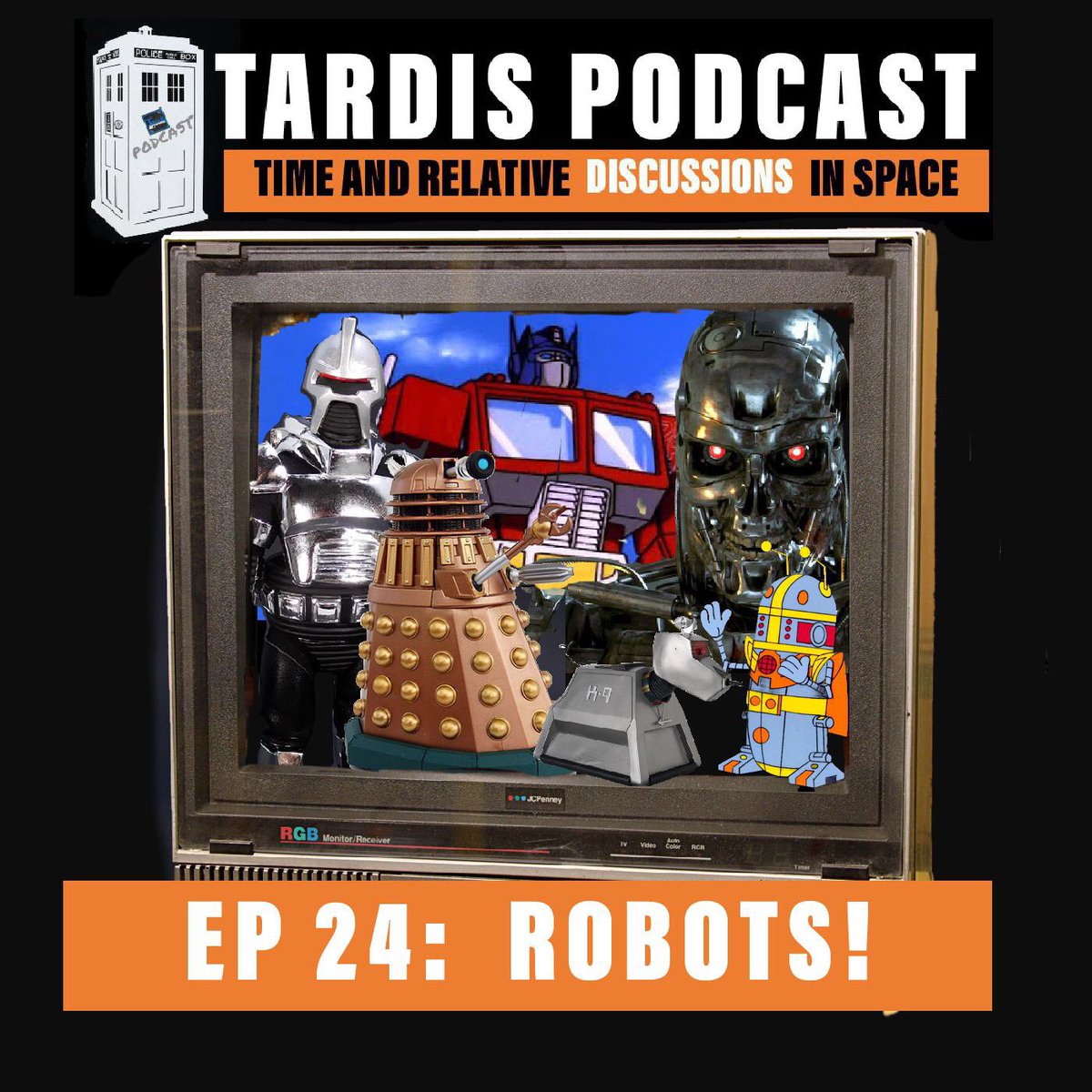 TardisPodcast's tweet photo. This week we talk Robots 🤖. Evil, funny, sad, stupid, we discuss them all! https://t.co/stSzzw8fuN #tardispodcast #podcast #transformers #data #cylons #doctorwho #daleks #terminator https://t.co/gBSYX5FZaE