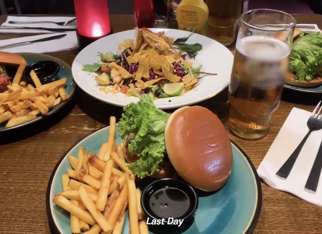 He’s such a boy. Also, I thought for a second this was a Chili’s, but I don’t think the plates are right.