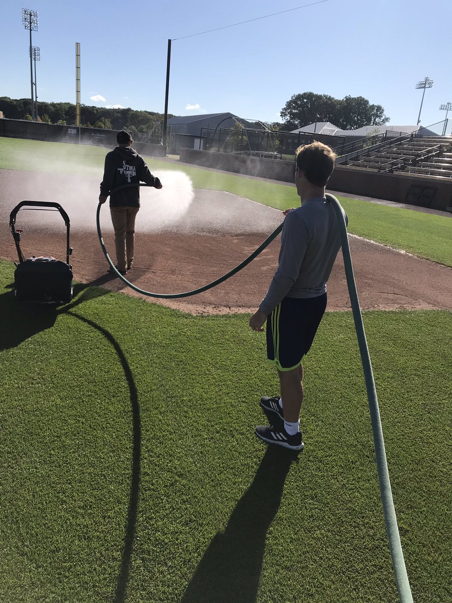TriWestBaseball's tweet photo. Spending the day with learning with @PurdueBaseball and helped a little with @PUSportsTurf! https://t.co/TQUSiBK0Wg